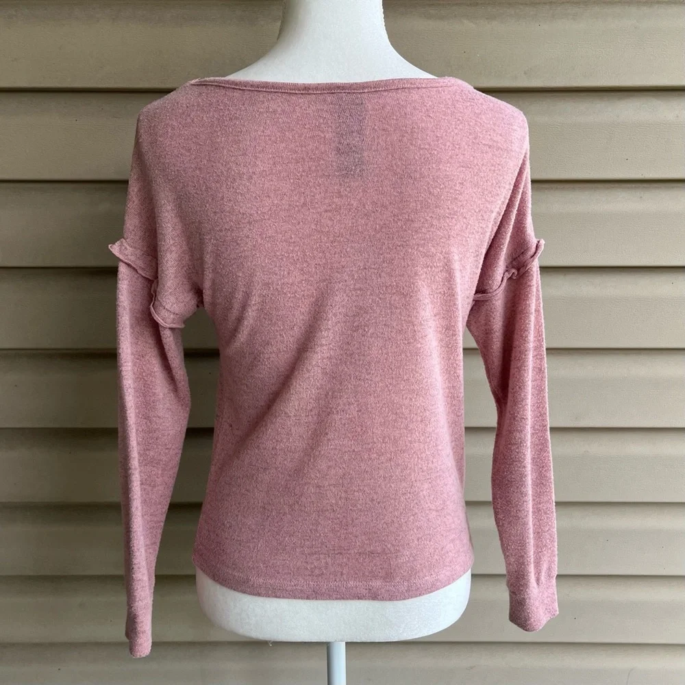 •BEBE• Heathered Pink Sleepwear Top - Size Small